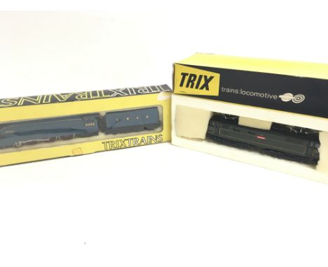 2 X Boxed Trix Trains including LNR A4 4-6-2 Mallard and a pantograph Loco Triton.