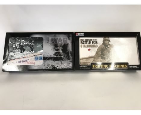 2 x corgi Die cast model sets including Tour of Duty and battle for Stalingrad.