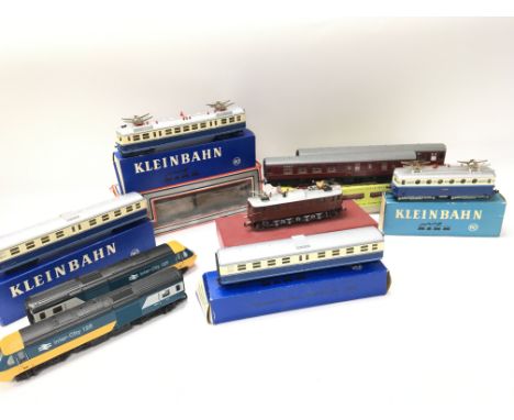 A Collection of 00 Gauge Locomotives and Coaches including Kleinbahn. Hornby and Lima.