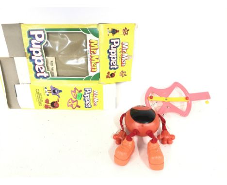 A vintage Mr Men Puppet with box. Mr Noisy.