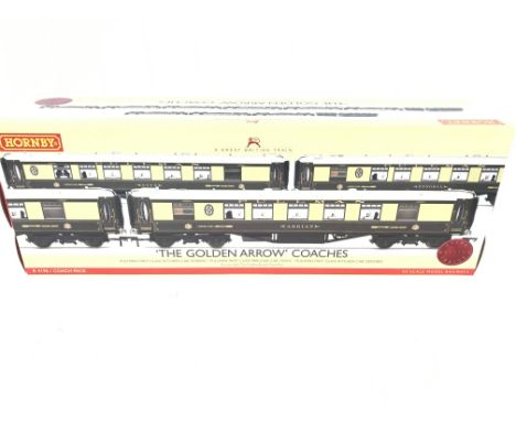 A Boxed Hornby The Golden Arrow Coaches # R4196.