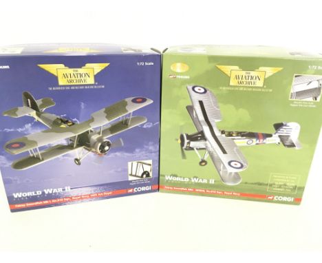 2 X Boxed Corgi Fairey Swordfish Aircraft Scale 1:72. (2)