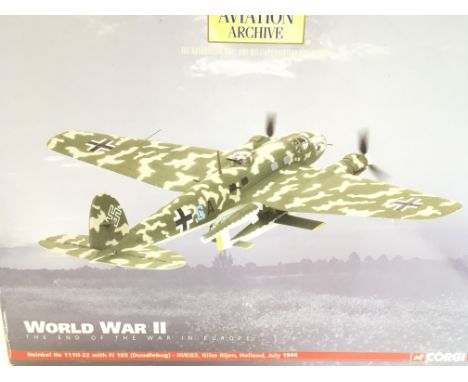 A Boxed Corgi Heinkel HE 111H-22 with Doodlebug #AA33707.Scale 1:72.