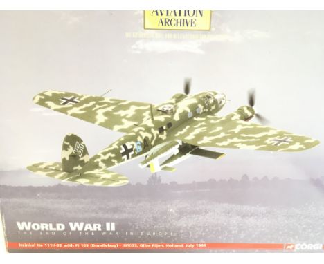 A Boxed Corgi Heinkel HE 111H-22 with Doodlebug #AA33707.Scale 1:72.