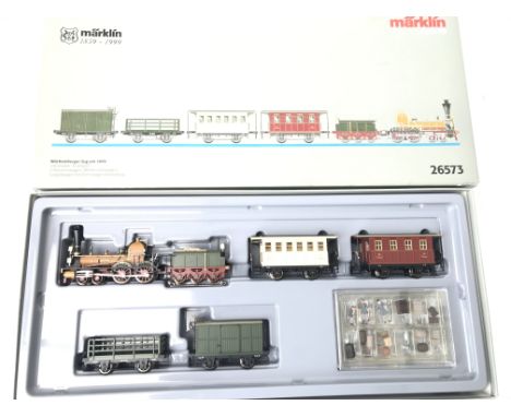 A Boxed Marklin Wurttemberg Train from 1859. H0 Gauge #26573.
