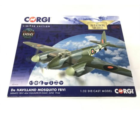 A 1:32 scale corgi Die cast model De Havilland Mosquito