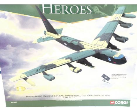 A Boxed Corgi Boeing B-52D Dimond Lil. Scale 1:144. #AA33502.