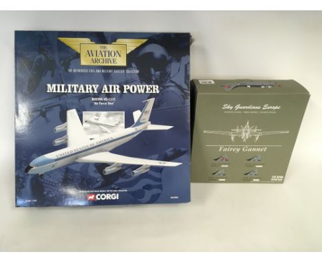 A corgi Air Force one die cast model and a sky guardians Europe.