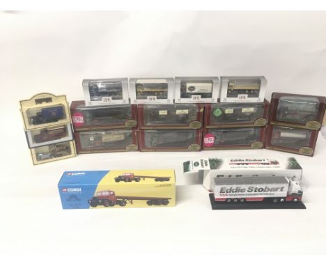 Collection of model vehicles including corgi and Exclusive First Editions