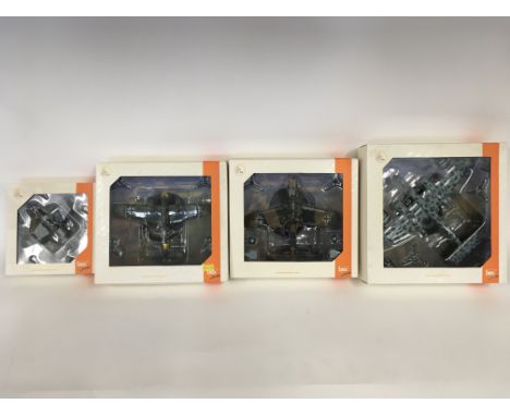 4 x IXO model aircrafts.