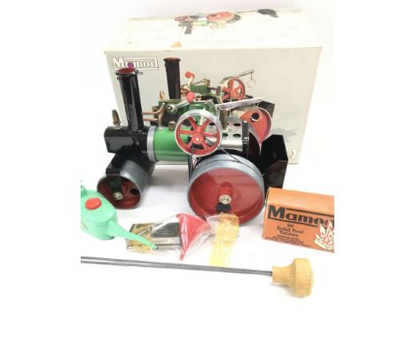 A Boxed Mamod Steam Roller. Appears to have never been used.