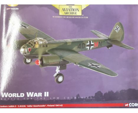 A Boxed Corgi Junkers JU88A-5 #AA36702. Scale 1:72.