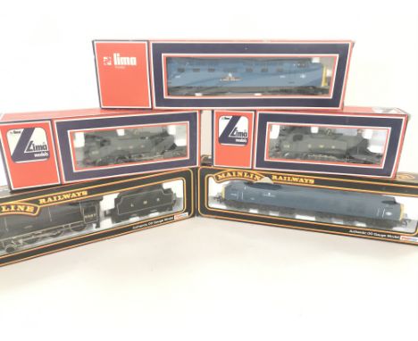 2 X Boxed Mainline Locomotives and 3X Lima Locomotives.boxed. All 00 Gauge.