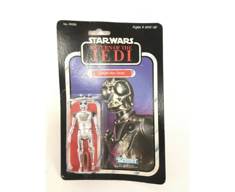 A Vintage Star Wars Return Of The Jedi Death Star Droid Carded by Kenner.