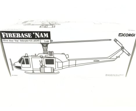 A Boxed Corgi UH-1C Huey Hog Helicopter- U.S. Army. #US 50404. 1:48 Scale.