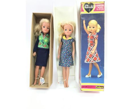 2 Vintage Sindy Dolls. both 1971. By Pedigree.