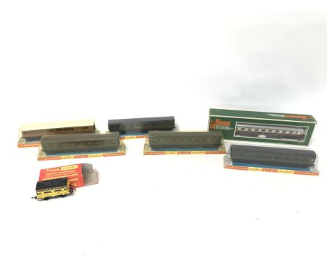 Collection of various coaches and rolling stock including Lima and Grafar etc.