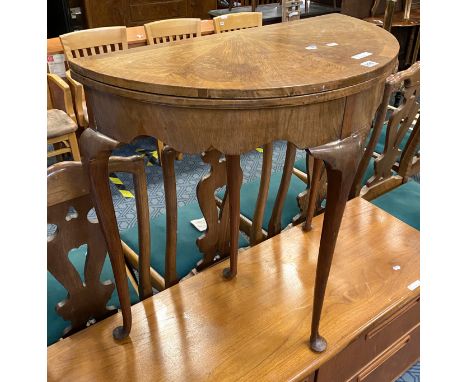 WALNUT CARD TABLE