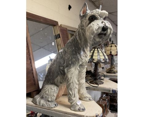 LIMITED EDITION TOWNSEND CERAMIC SCHNAUSER DOG FIGURE NO 259 48CMS (H)