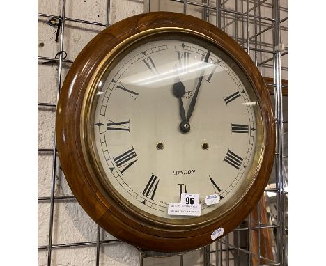 OAK WALL CLOCK - SMITHS, KEYS AND PENDULUM
