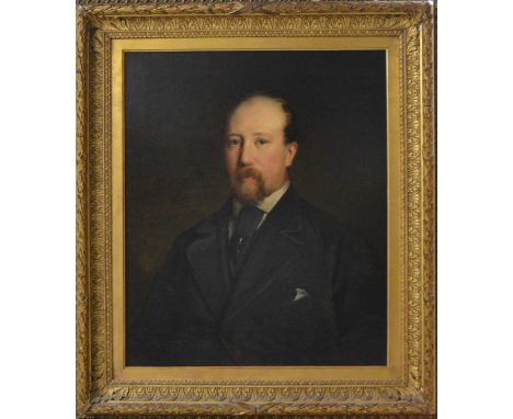 Portrait of a man, by repute Charles Sherwood, oil on canvas, framed , frame size 100cm x 87cmCanvas dimensions - 86cm x 63.5