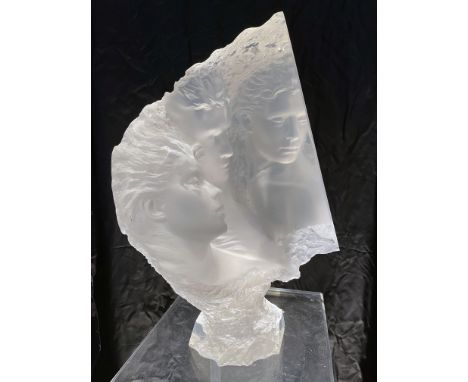 Michael Wilkinson (b.1954) Acrylic Sculpture."Turning Point" 1994Signed and Numbered (52/500) on base. Comes with COA. Was so
