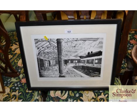 Robert Lang, print of Great Eastern Square Felixstowe 