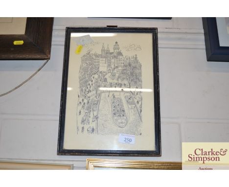 A print depicting a view of Amsterdam
