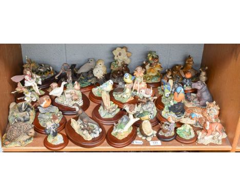 Border Fine Arts Classic and Studio Wild Animal Models, including early Mice on Fruit, by Ray Ayres, Studio Bird groups by Ru