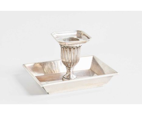 A Russian Silver Chamber-Candlestick, Probably by Anders Liung (Ljung), St Petersburg, Probably 1825, Assay Master Aleksandr 