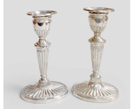 An Edward VII and a George V Silver Candlestick, by Williams (Birmingham) Ltd., Birmingham, One 1907 and One 1910, each on fl