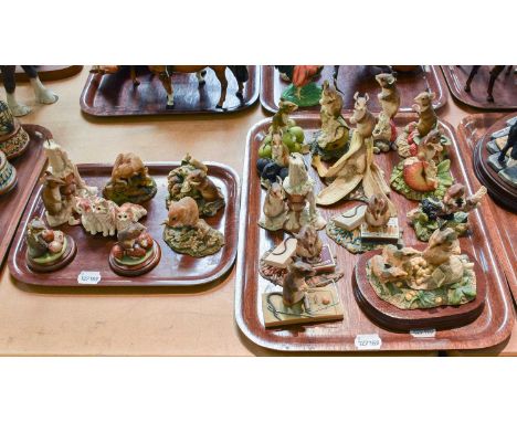 Border Fine Arts 'Mice on Fruit', by Ray Ayres, including 'Apple Core', 'Banana Skin' and 'Grapes'; together with other mouse