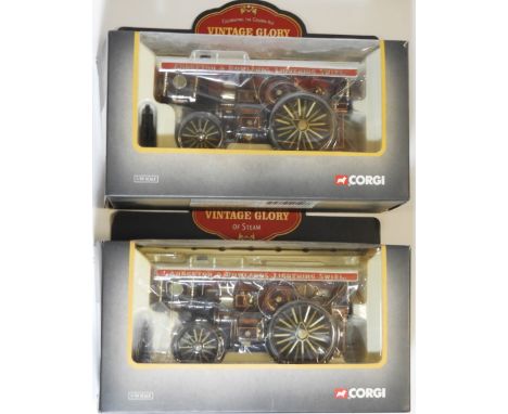 2 CORGI VINTAGE GLORY BOXED FOWLER B6 LIGHTENING SWIRL 