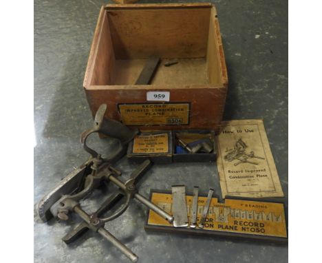 RECORD 050A COMBINATION PLANE BRACKET & BLADES 