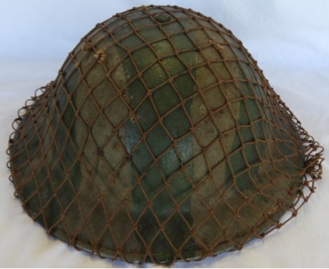 BRITISH MK II HELMET DESERT CAMOUFLAGE & NET 