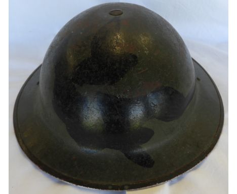BRITISH MK II HELMET GREEN & BLACK 