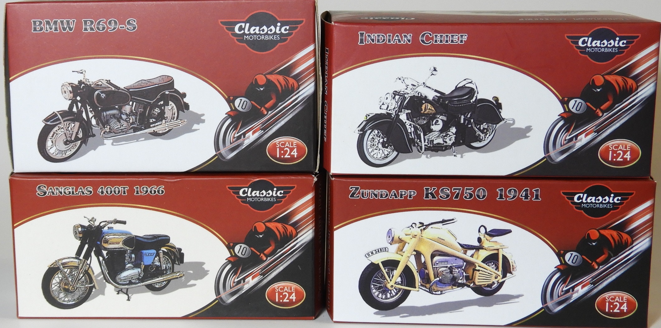 IXO - Motorcycle Model Scale 1:24 Atlas Editions SANGLAS 400T 1966