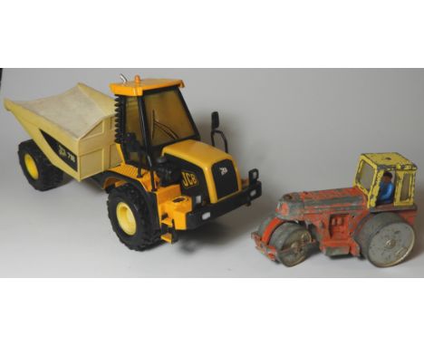 DINKY STEAM ROLLER & BRITAINS JCB DUMPER TRUCK 
