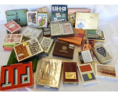 BOX OF PLAYING CARDS 