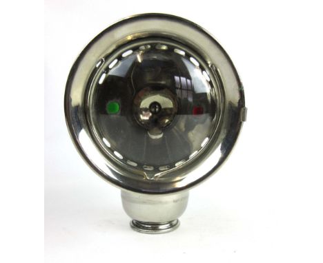 An early 20th century first model Lucas Aceta Major 1905 carbide cycle lamp with chromed body RD No. 442814