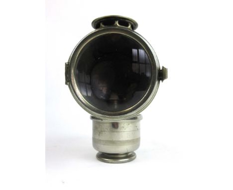 An early 20th century Lucas Calcia King carbide cycle lamp, No. 318 with a chromed body
