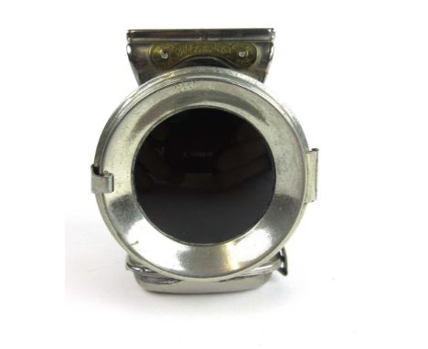 A British made Millers Lito oil rear cycle lamp, stamped to back H. Miller & Co Ltd, with a chromed body 