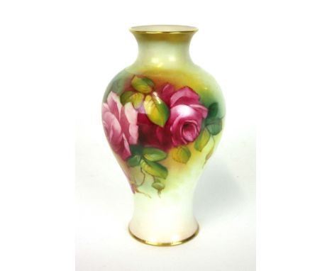A Royal Worcester transfer printed vase, 2471, h. 15 cm