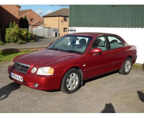 Kia Mageritis LE 4 door saloon, Registration KR04 KJR, first registered 2004, red, petrol, 62,789 recd miles.