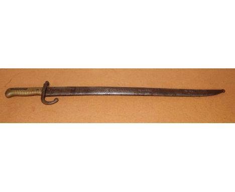 A St Etienne bayonet, 8bres 1872, with scabbard.