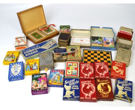 A large quantity of vintage playing cards to include, Patience manufactured by Chas. Goodall & Son, De La Rue Pneumatic playi