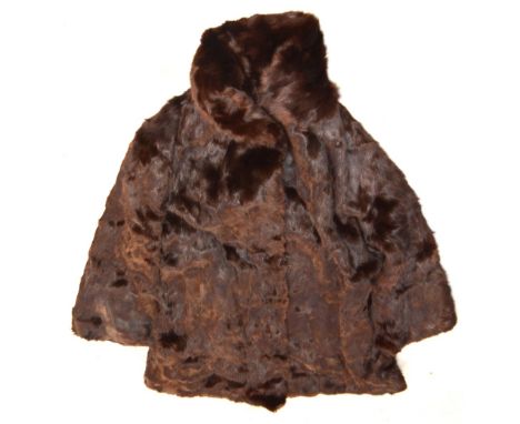 A vintage lady's musquash fur coat.