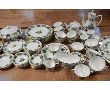 A quantity of Royal Worcester, dinnerware, tea service and coffee service, all in the "Mathon for Nigel", pattern comprising 