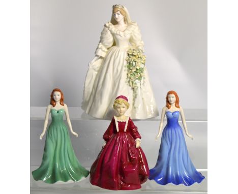 Two Royal Doulton figures, The Gemstones Collection, "September Sapphire" and "May Emerald" limited edition no. 18612/12500, 