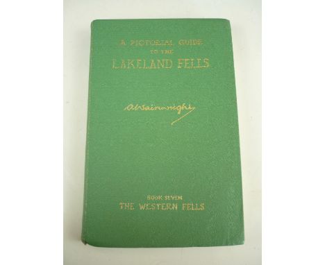 [Autograph] Wainwright, Alfred, A Pictorial Guide to the Lakeland Fells, Book Seven, The Western Fells, Westmorland Gazette, 